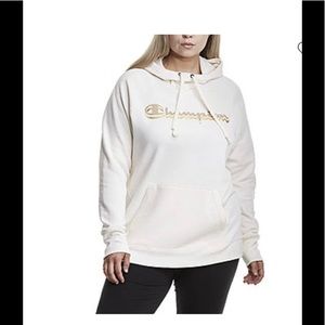 3X Champion® Powerblend Classic Graphic Hoodie BNWTS $55.00 In Natural